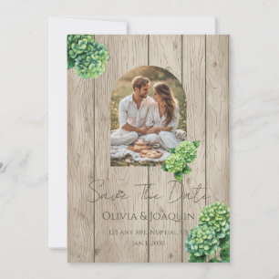 Invitation Carton d'invitation de mariage à l'Hortensia Vert