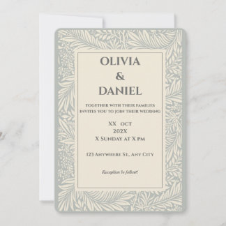 Invitation Carton d'invitation de mariage à l'illustration fl