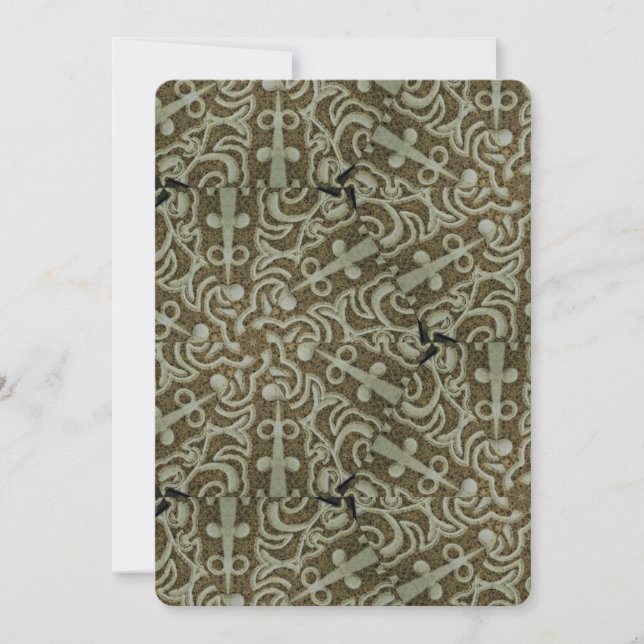 Invitation Carton d'invitation de mariage à texture de marbre (Devant)