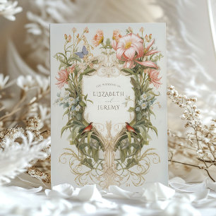 Invitation Carton d'invitation de mariage Art Nouveau pour ja