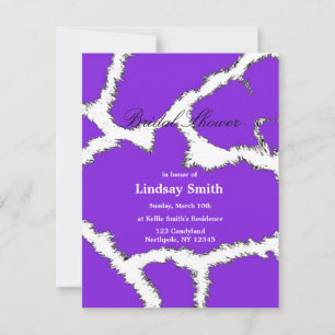 Invitation Carton d'invitation de mariage avec motif de giraf
