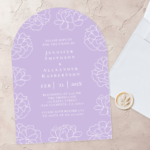 Invitation Carton d'invitation de mariage botanique minimal v