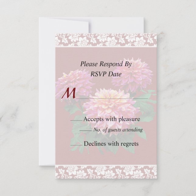 Invitation Carton d'invitation de mariage Dahlia Kidds Climax (Devant)
