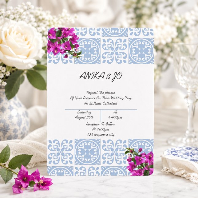 Invitation carton d'invitation de mariage dans le style itali (Créateur téléchargé)
