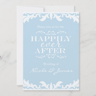 Invitation Carton d'invitation de mariage de conte de fées HE