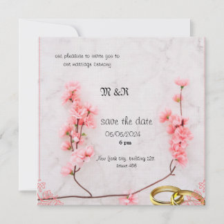 Invitation carton d'invitation de mariage d'hiver