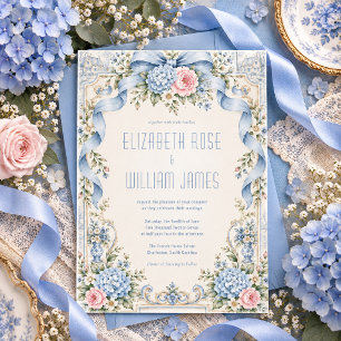 Invitation Carton d'invitation de mariage élégant à l'hortens
