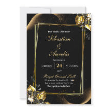 Carton d'invitation de mariage élégant géométrique