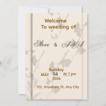Carton d'invitation de mariage élégant gris doux |