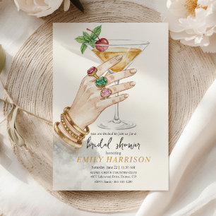 Invitation Carton d'invitation de mariage élégant pour cockta