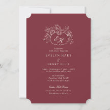 Carton d'invitation de mariage en citrouille vin p