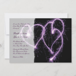 Invitation Carton d'invitation de mariage Étoiles scintillant