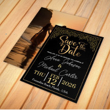 Carton d'invitation de mariage floral élégant bleu