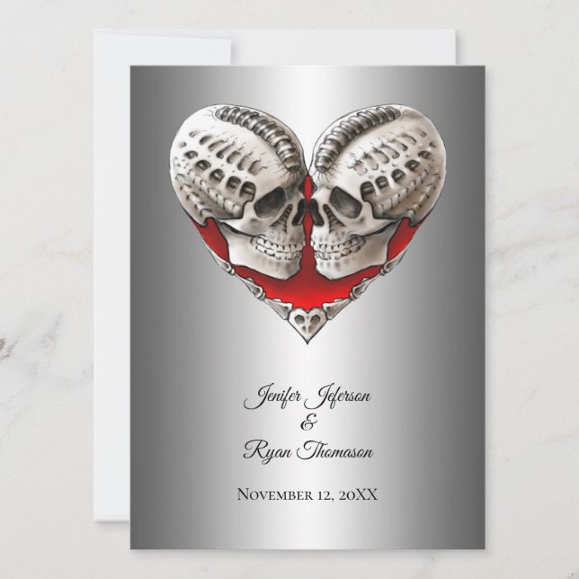 Invitation Carton d'invitation de mariage Halloween (Devant)