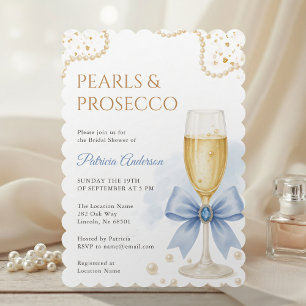 Invitation Carton d'invitation de mariage moderne perles et p