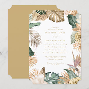 Invitation Carton d'invitation de mariage Oiseau de Paradis T
