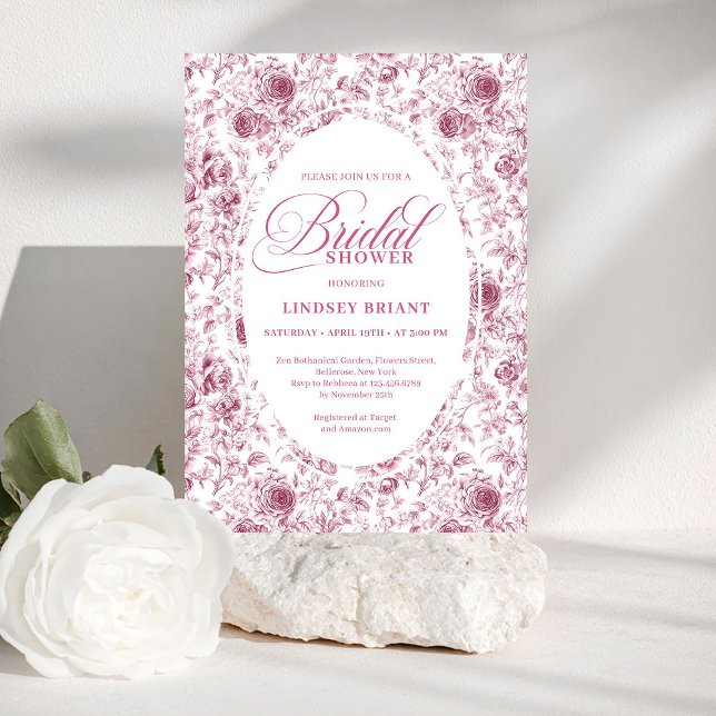 Invitation Carton d'invitation de mariage poussiéreux rose do (Vintage Dusty Pink Rose Gold Bridal Shower Invite)