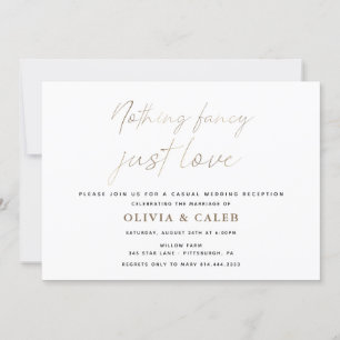 Invitation Carton d'invitation de mariage Rien de fantaisiste
