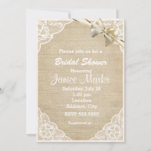 Invitation Carton d'invitation de mariage rustique vintage en