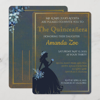 Invitation Carton d'invitation de Quinceañera