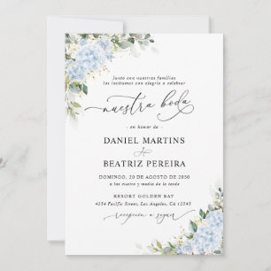 Invitation Carton d'invitation de réception de mariage floral