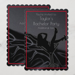 Invitation Carton d'invitation de soirée d'enterrement de vie