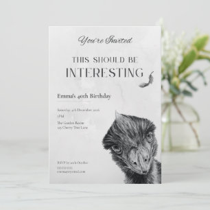 Invitation Carton d'invitation drôle pour l'anniversaire d'un