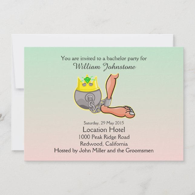 Invitation Carton d'invitation drôle pour l'enterrement de vi (Devant)