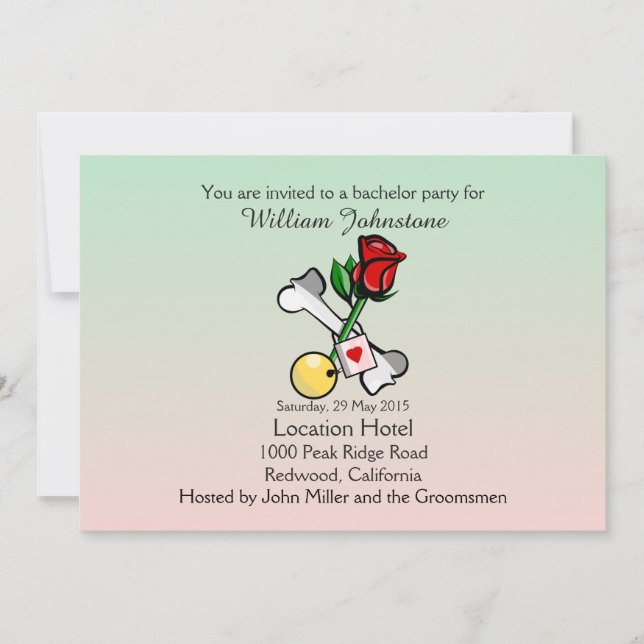 Invitation Carton d'invitation drôle pour un enterrement de v (Devant)