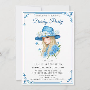 Invitation Carton d'invitation élégant pour fête de jardin av