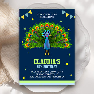 Invitation Carton d'invitation élégant pour l'anniversaire d'