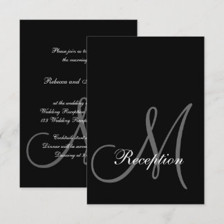 Invitation Carton d'invitation élégant pour réception de mari