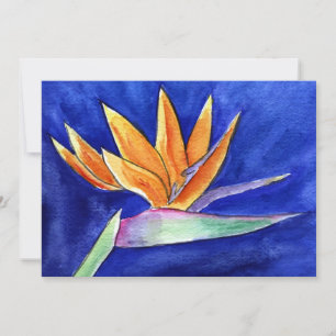 Invitation Carton d'invitation en aquarelle de la Fleur de l'