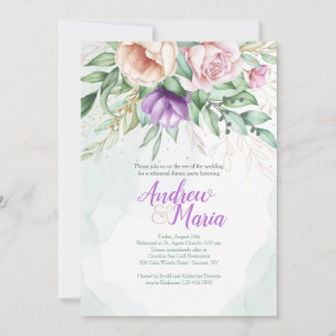 Invitation Carton d'invitation Floral Pastel