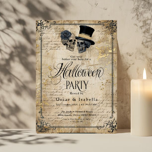 Invitation Carton d'invitation gothique vintage pour une fête