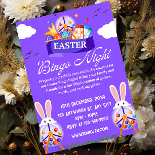 Invitation Carton d'invitation illustré en violet pour une so