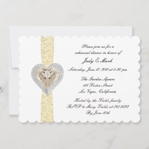 Invitation Carton d'invitation jaune licorne pour le dîner de