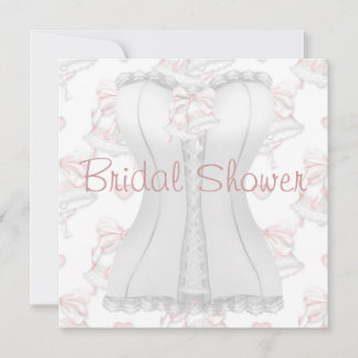 Invitation Carton d'invitation Mariage Fleurs Corset Blanc So