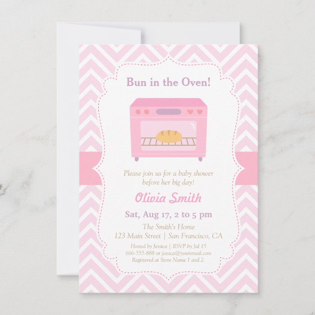 Invitation Carton d'invitation moderne pour Baby Shower Bébé  (Devant)