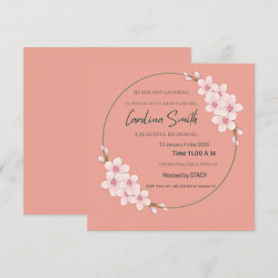Invitation Carton d'invitation personnalisable pour célébrati