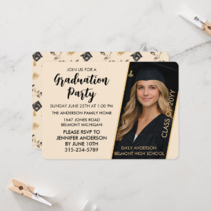 Invitation Carton d'invitation personnalisable pour la remise