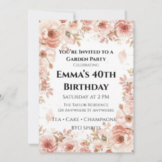 Invitation Carton d'invitation personnalisable pour une garde