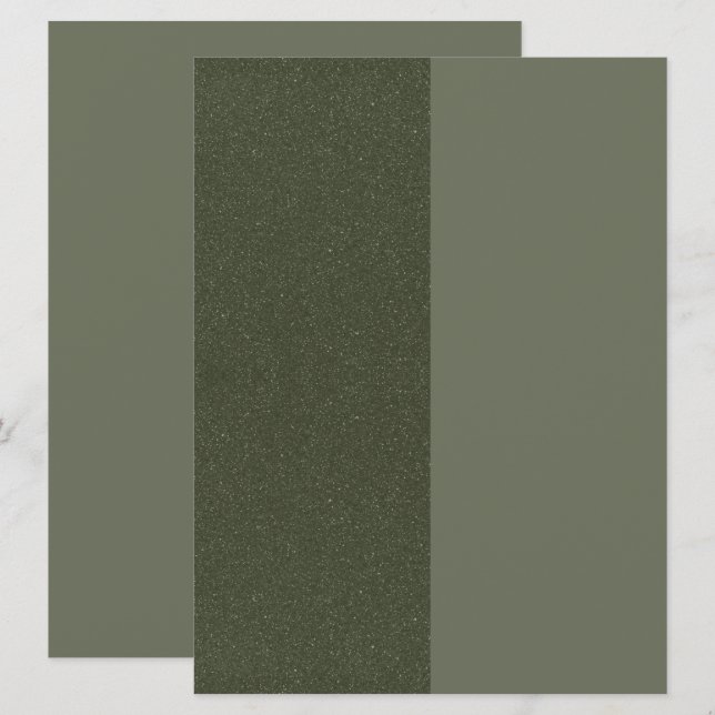 Invitation Carton d'invitation personnalisé Split Moss Green (Devant / Derrière)