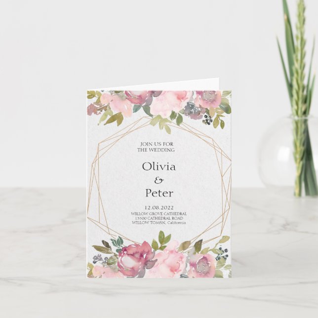 Invitation Carton d'invitation plié (Devant)