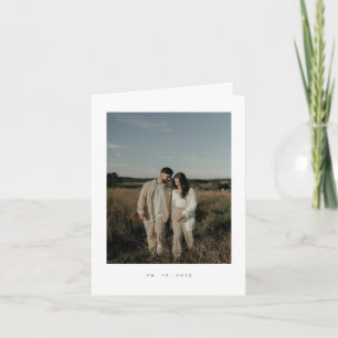 Invitation Carton d'invitation plié pour photo de mariage for