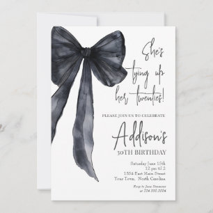 Invitation Carton d'invitation pour 30e anniversaire avec un 