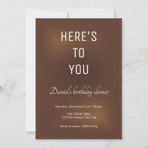 Invitation Carton d'invitation pour anniversaire Lueur de cou