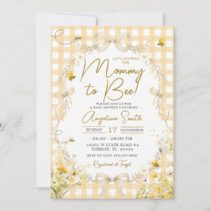 Invitation Carton d'invitation pour Baby Shower Abeille à Vic