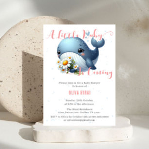 Invitation Carton d'invitation pour Baby Shower avec un bébé 