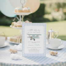 Carton d'invitation pour Baby Shower avec un motif
